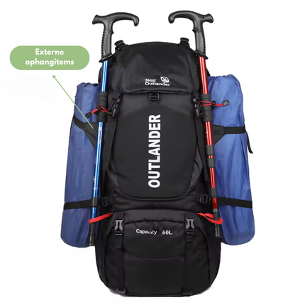 60L Waterproof Hiking Backpack – Ergonomic, Lightweight, and Spacious