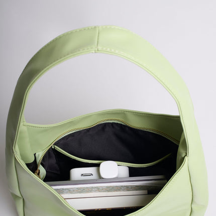 Minimalist Hobo Shoulder Bag – Vegan Leather