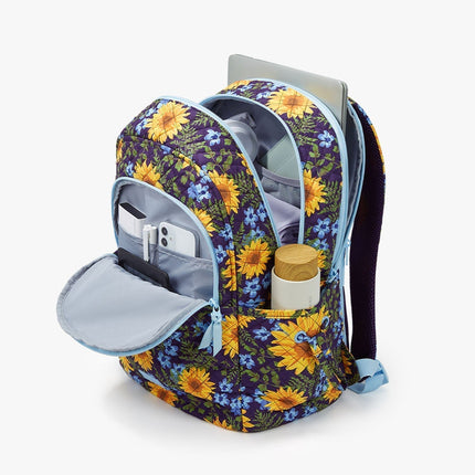 Black Backpack with Laptop Compartment & Side Pockets – Lightweight, Water-Resistant & Stylish for School or Work