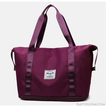 Foldable Waterproof Weekender Travel Bag – Lightweight Carry-On Duffel with Luggage Sleeve