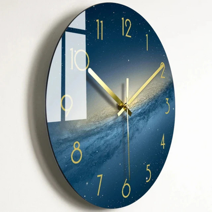 Large Modern Glass Wall Clock 19.7" – Elegant Decorative Clock for Kitchen & Living Room