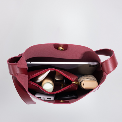 Minimalist Vegan Leather Shoulder Bag