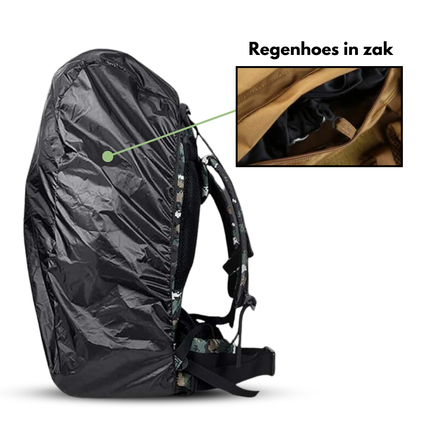 70L Waterproof Hiking Backpack – Expandable, Anti-Theft, Multi-Compartment Travel Rucksack
