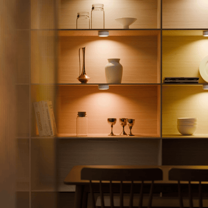 Wireless LED Puck Lights with Remote Control – Dimmable Under Cabinet Lighting with Timer & Adhesive Mount – Battery Operated, 3 Color Modes