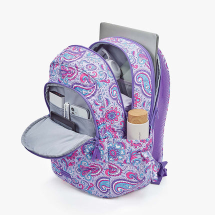 Black Backpack with Laptop Compartment & Side Pockets – Lightweight, Water-Resistant & Stylish for School or Work