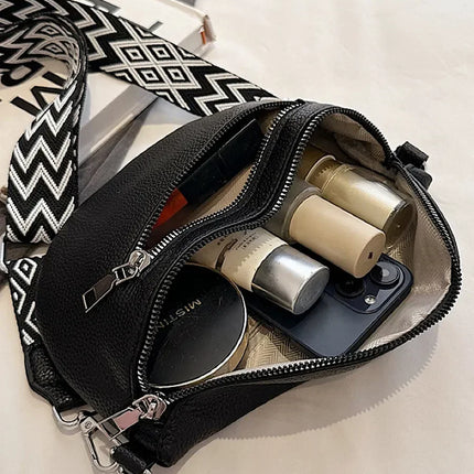 Black Quilted Belt Bag with Gold Hardware – Versatile Crossbody Waist Bag for Women