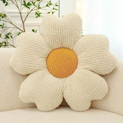 Flower Shaped Decorative Pillow – Soft Plush Cushion for Sofa, Bed, or Nursery – Cozy Floral Accent for Home Décor