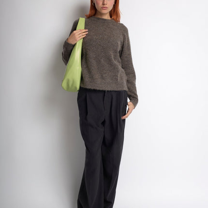 Minimalist Hobo Shoulder Bag – Vegan Leather