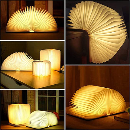 Rechargeable Folding Book Lamp – Magical LED Table Light for Cozy Home Décor