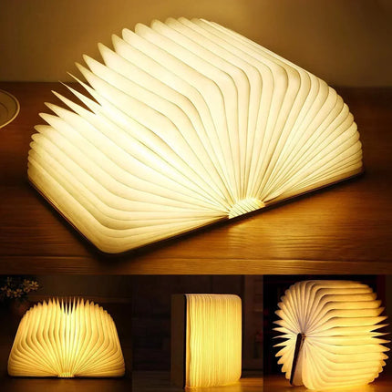 Rechargeable Folding Book Lamp – Magical LED Table Light for Cozy Home Décor