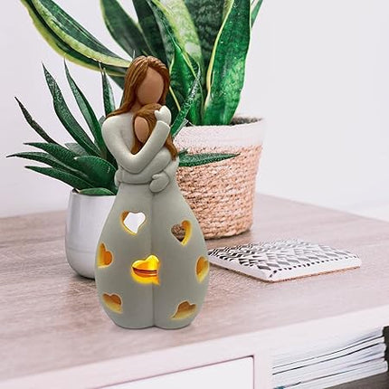 Heart-Shaped LED Table Lamp – Romantic Warm White Light for Bedroom & Home Decor