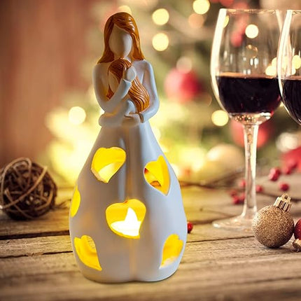 Heart-Shaped LED Table Lamp – Romantic Warm White Light for Bedroom & Home Decor