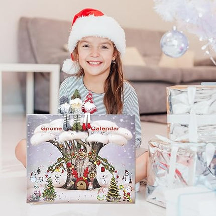 Christmas Advent Calendar with 24 Figurines – Winter Village Scene Holiday Countdown