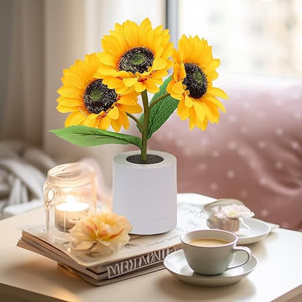 Sunflower LED Table Lamp – Warm Ambient Lighting & Cozy Home Décor Accent