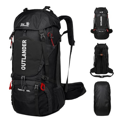 60L Waterproof Hiking Backpack – Ergonomic, Lightweight, and Spacious