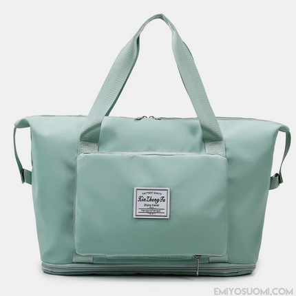 Foldable Waterproof Weekender Travel Bag – Lightweight Carry-On Duffel with Luggage Sleeve