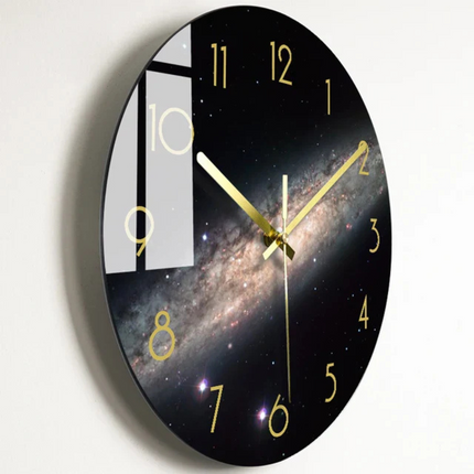 Large Modern Glass Wall Clock 19.7" – Elegant Decorative Clock for Kitchen & Living Room