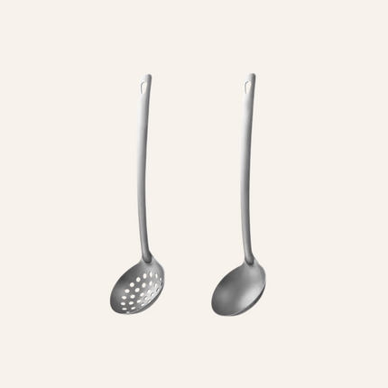 Durable Titanium Soup Ladle Set – Lightweight, Scratch-Resistant Titanium Utensils for Serving Soups & Dishes