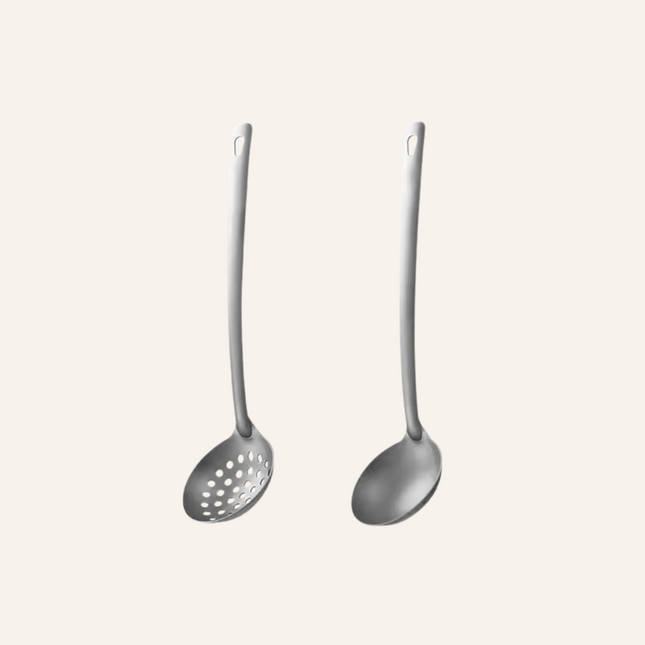 Durable Titanium Soup Ladle Set – Lightweight, Scratch-Resistant Titanium Utensils for Serving Soups & Dishes