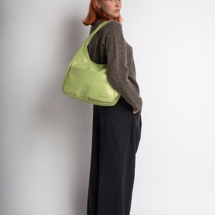 Minimalist Hobo Shoulder Bag – Vegan Leather