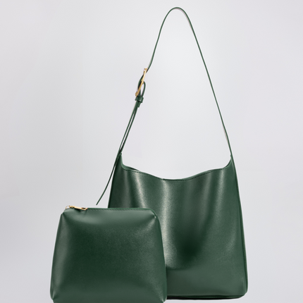 Minimalist Vegan Leather Shoulder Bag