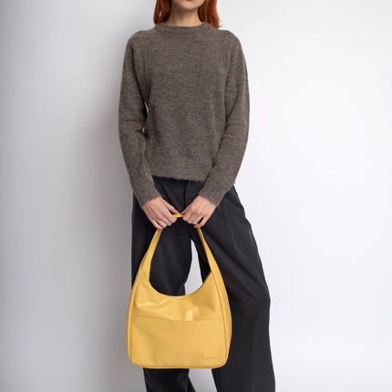 Minimalist Hobo Shoulder Bag – Vegan Leather
