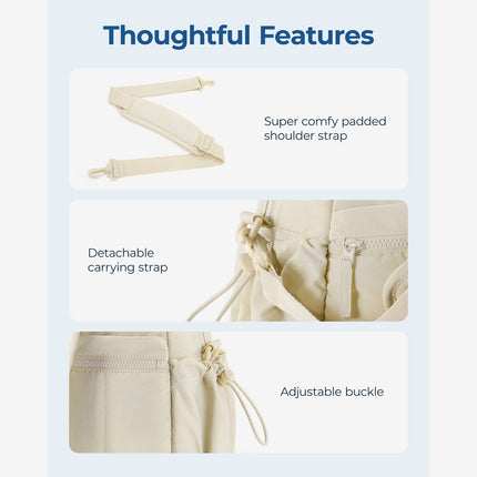 Black Travel Bag for Carry-On – Lightweight & Water-Resistant with Trolley Strap & PVC Pocket