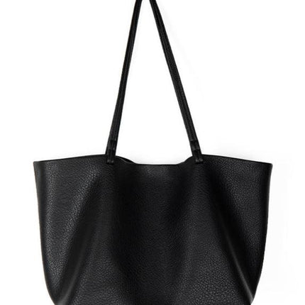 Timeless Leather Tote Bag – Work & Casual Laptop Shopper (Genuine / Vegan Leather)