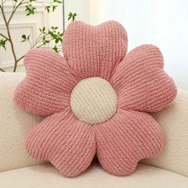 Flower Shaped Decorative Pillow – Soft Plush Cushion for Sofa, Bed, or Nursery – Cozy Floral Accent for Home Décor