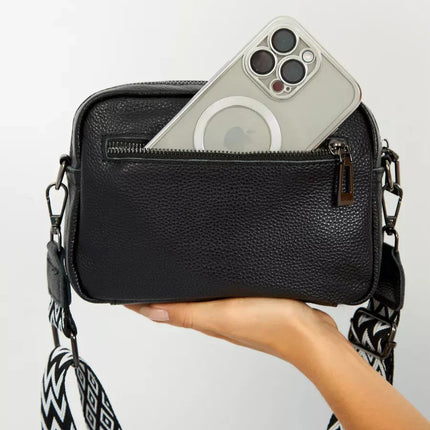 Trendy Women's Crossbody Bag with Wide Strap & Mini Pouch – Stylish & Practical for Daily Use