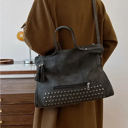 Women’s Large Faux Leather Tote Bag | Spacious Shoulder / Handbag for Work & Daily Use