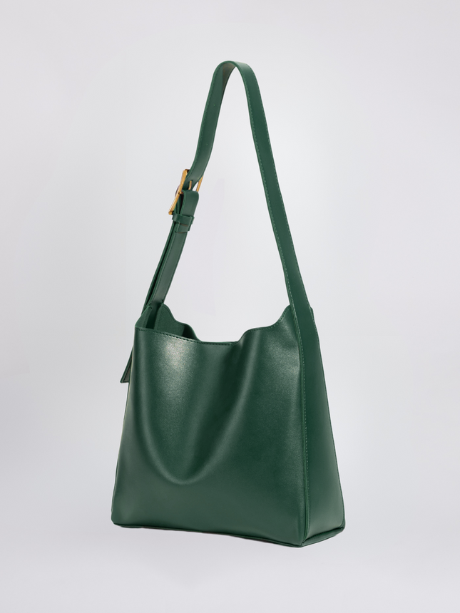 Minimalist Vegan Leather Shoulder Bag