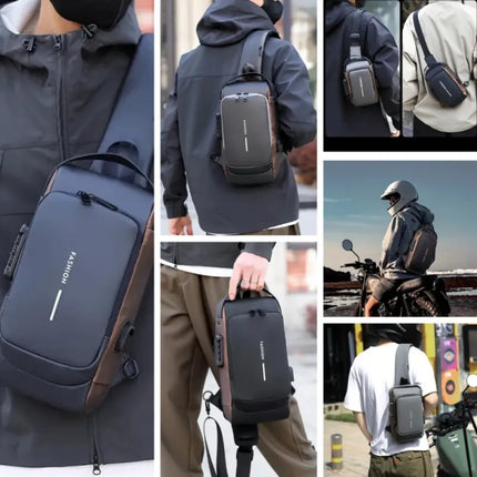 Anti-Theft Crossbody Bag – Waterproof, USB Charging Port & Modern Design