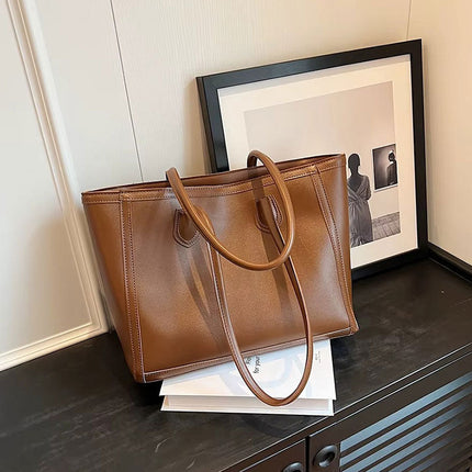 Leather Shopper Tote Bag – Stylish, Spacious & Durable for Work & Travel