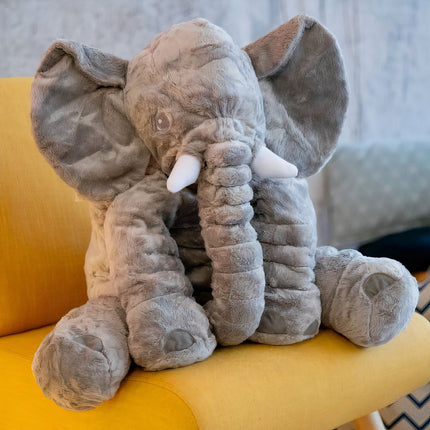 Super Soft Plush Elephant – Cuddly Grey Stuffed Animal Toy, Safe Gift for Babies & Kids