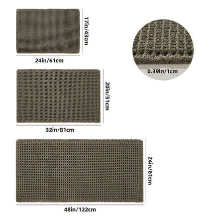 AbsorbEase Ultra Bath Mat 24" x 16" – Super Absorbent Waffle Design, Non-Slip & Machine Washable