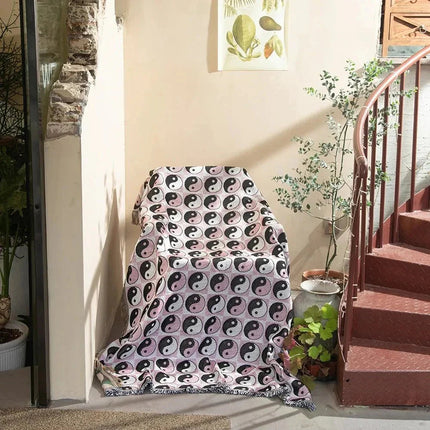 Abstract Woven Wall Tapestry Blanket – Modern Boho Home Decor Accent for Living Room & Bedroom