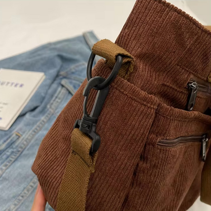 Vintage Canvas Shoulder Bag for Men & Women – Spacious, Durable & Practical Crossbody Messenger Bag