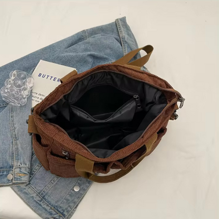 Vintage Canvas Shoulder Bag for Men & Women – Spacious, Durable & Practical Crossbody Messenger Bag