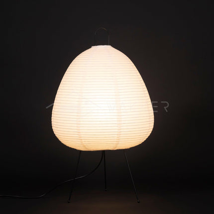 Lumi Biegung Japanese Washi Paper Table Lamp 12" – Soft Warm LED Light for Cozy Home Ambiance