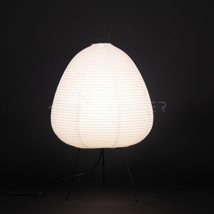 Lumi Biegung Japanese Washi Paper Table Lamp 12" – Soft Warm LED Light for Cozy Home Ambiance