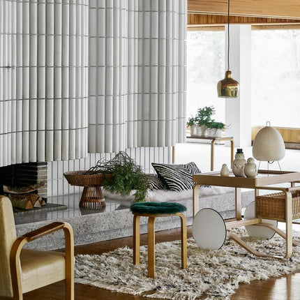 Lumi Biegung Japanese Washi Paper Table Lamp 12" – Soft Warm LED Light for Cozy Home Ambiance