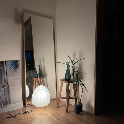 Lumi Biegung Japanese Washi Paper Table Lamp 12" – Soft Warm LED Light for Cozy Home Ambiance