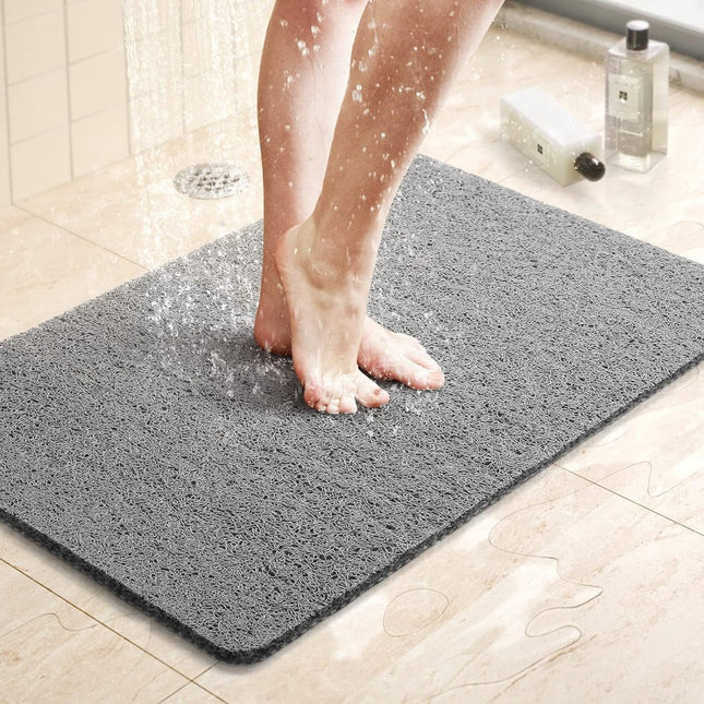 Non-Slip Shower Mat for Bathroom – Safe & Comfortable PVC Bath Mat with Strong Suction Cups