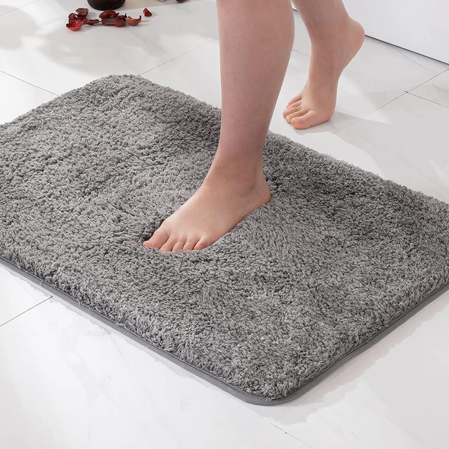 Luxury Plush Bathroom Rug 20" x 31" – Soft, Absorbent & Non-Slip Bath Mat for Spa-Style Comfort