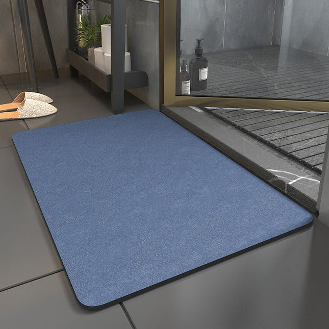 Quick-Dry Non-Slip Bath Mat – Elegant Microfiber Bathroom Rug for Safety & Comfort