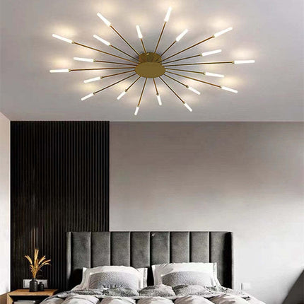Firework-Inspired LED Ceiling Light – Modern Sparkling Fixture for Bedrooms & Living Rooms