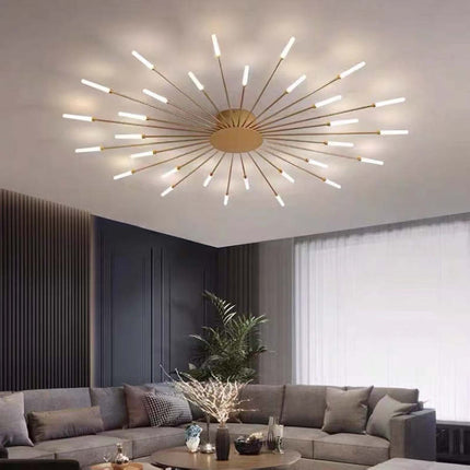Firework-Inspired LED Ceiling Light – Modern Sparkling Fixture for Bedrooms & Living Rooms