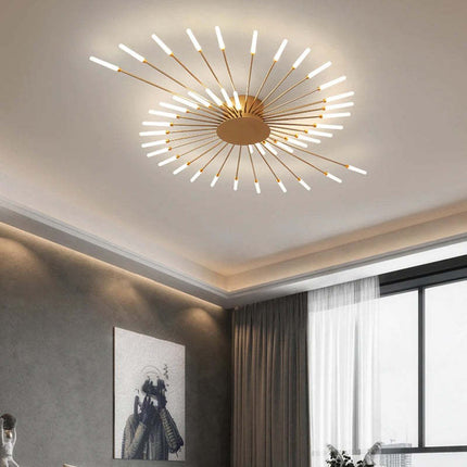 Firework-Inspired LED Ceiling Light – Modern Sparkling Fixture for Bedrooms & Living Rooms