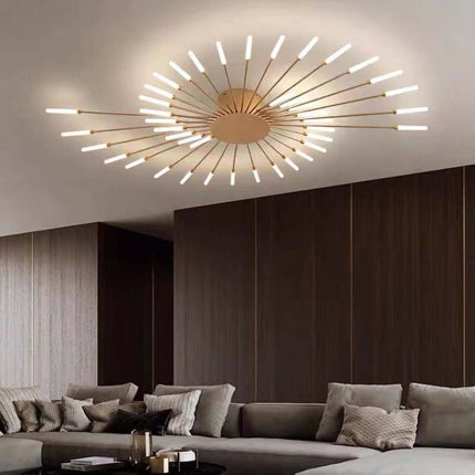 Firework-Inspired LED Ceiling Light – Modern Sparkling Fixture for Bedrooms & Living Rooms